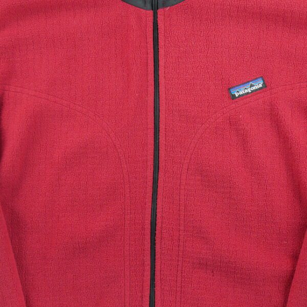 Veste polaires homme manches longues rouge Patagonia Col Montant QWE3202