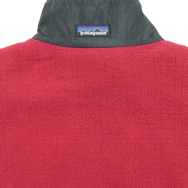 Veste polaires homme manches longues rouge Patagonia Col Montant QWE3202