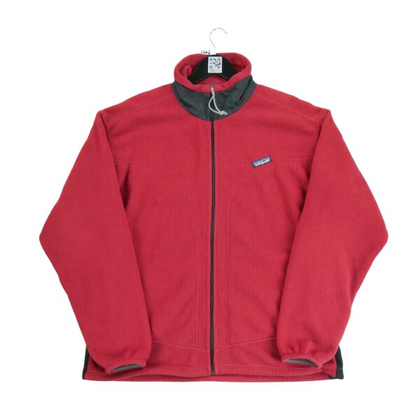 Veste polaires homme manches longues rouge Patagonia Col Montant QWE3202