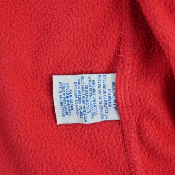 Veste polaires homme manches longues rouge Starter Col Montant QWE1272