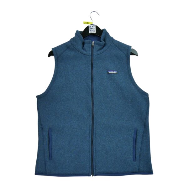 Veste polaires homme sans manches bleu Patagonia Col Montant QWE1373