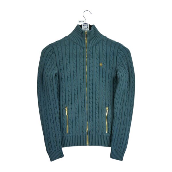 Gilet Torsadé Femme Bleu
