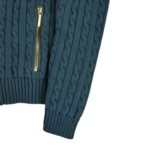 Gilet Torsadé Femme Bleu – Image 5