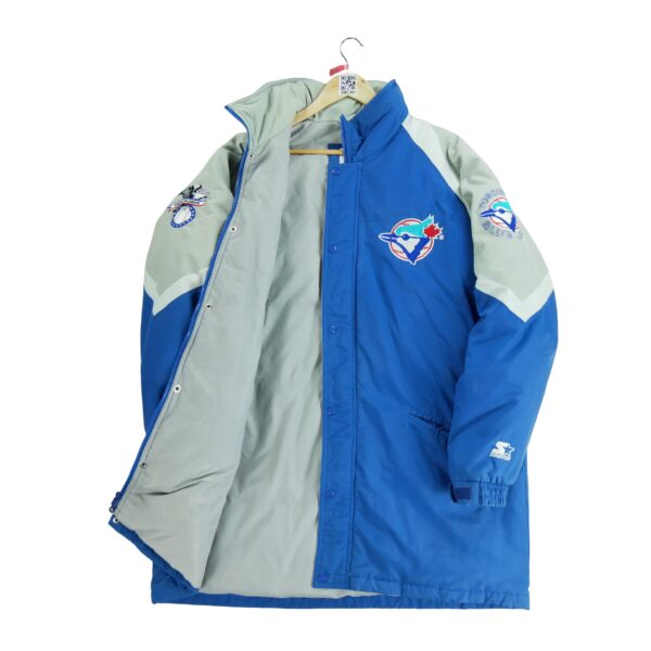 Blouson homme manches longues bleu Starter Col Montant Equipe Toronto Blue Jays