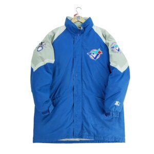 Blouson homme manches longues bleu Starter Col Montant Equipe Toronto Blue Jays