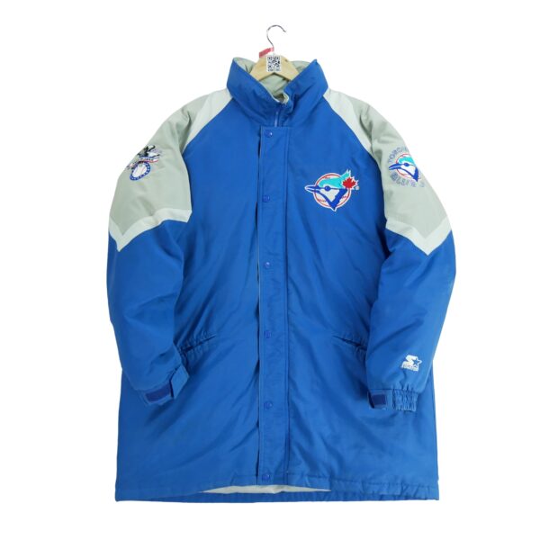 Blouson homme manches longues bleu Starter Col Montant Equipe Toronto Blue Jays