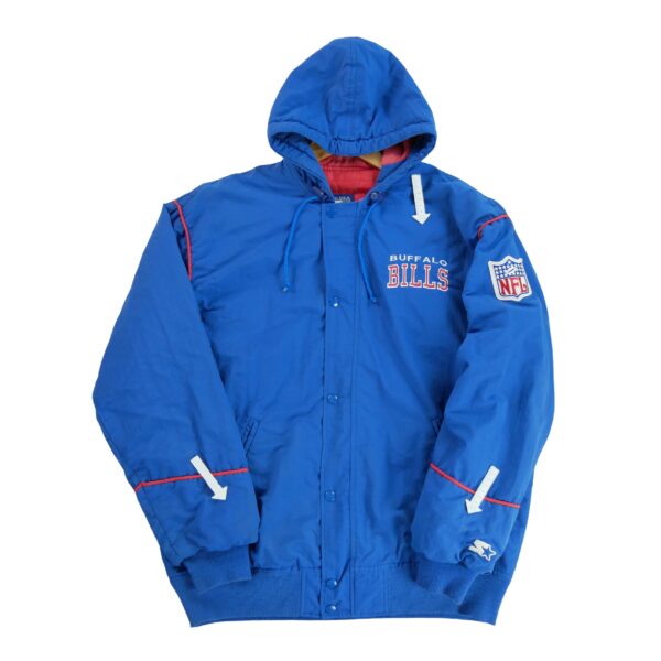 Blouson homme manches longues bleu Starter Equipe Buffalo Bills QWE2178