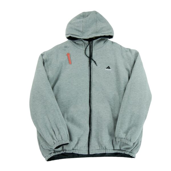 Blouson homme manches longues gris Adidas Col Montant