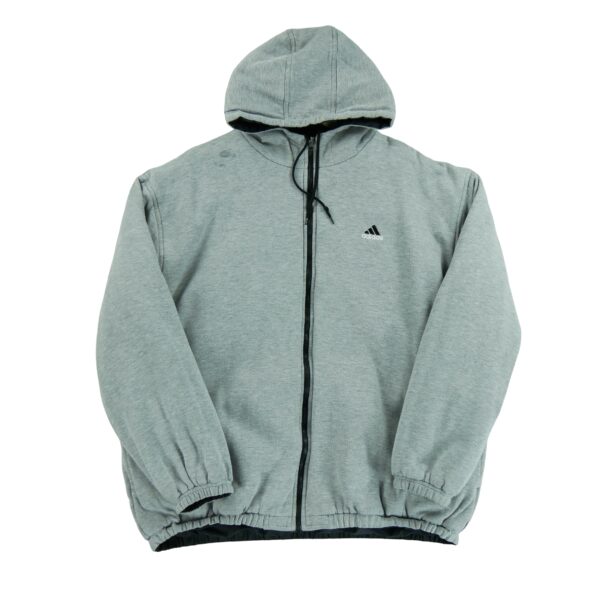 Blouson homme manches longues gris Adidas Col Montant