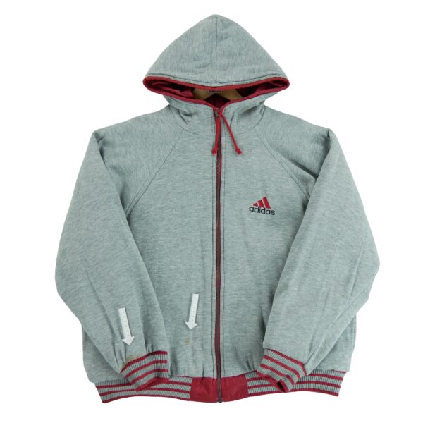 Blouson homme manches longues gris Adidas Col Rond