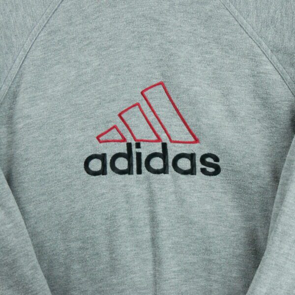 Blouson homme manches longues gris Adidas Col Rond