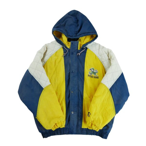 Blouson homme manches longues marine Starter Col Montant Equipe Notre Dame