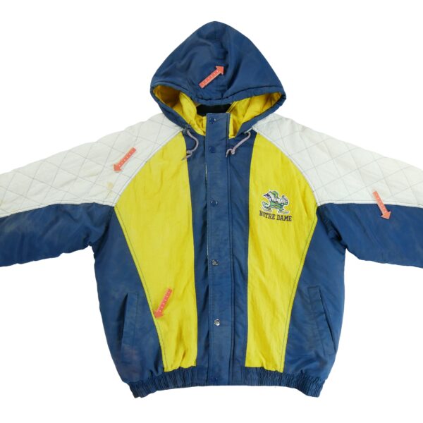 Blouson homme manches longues marine Starter Col Montant Equipe Notre Dame