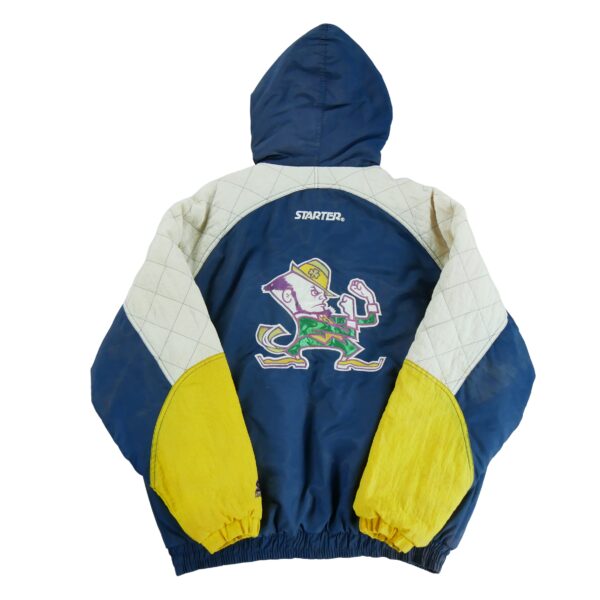 Blouson homme manches longues marine Starter Col Montant Equipe Notre Dame