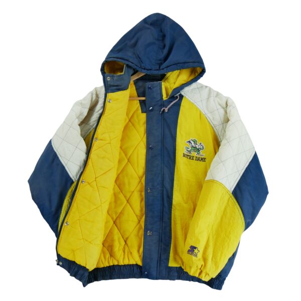 Blouson homme manches longues marine Starter Col Montant Equipe Notre Dame