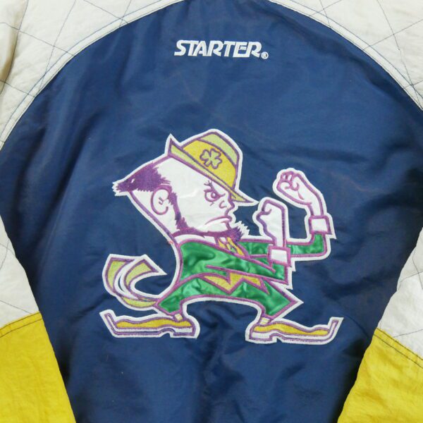 Blouson homme manches longues marine Starter Col Montant Equipe Notre Dame