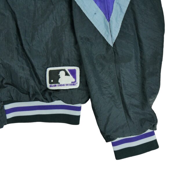 Blouson homme manches longues noir MLB Col Montant Equipe Rockies du Colorado