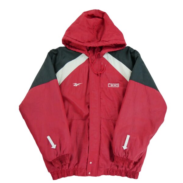 Blouson homme manches longues rouge Reebok Col Montant