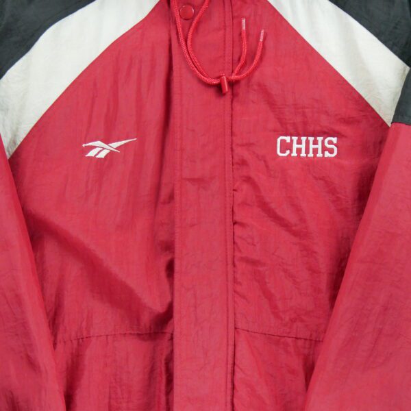 Blouson homme manches longues rouge Reebok Col Montant