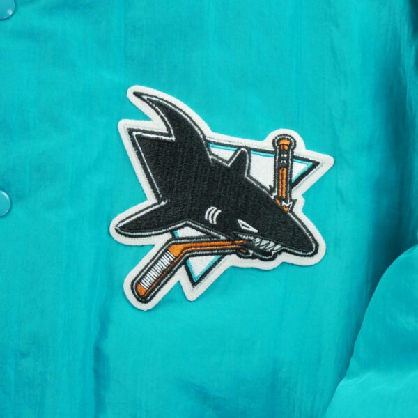 Blouson homme manches longues turquoise Starter Equipe Sharks de San Jose