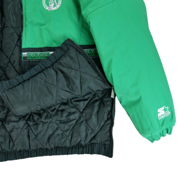 Blouson homme manches longues vert Starter Col Montant Equipe Boston Celtics
