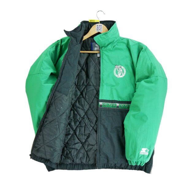 Blouson homme manches longues vert Starter Col Montant Equipe Boston Celtics