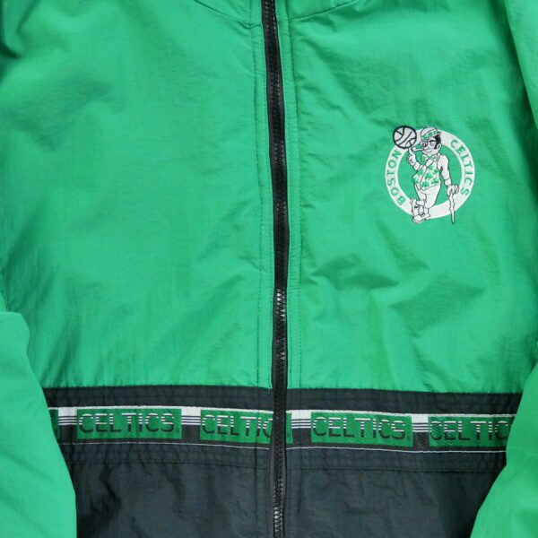 Blouson homme manches longues vert Starter Col Montant Equipe Boston Celtics