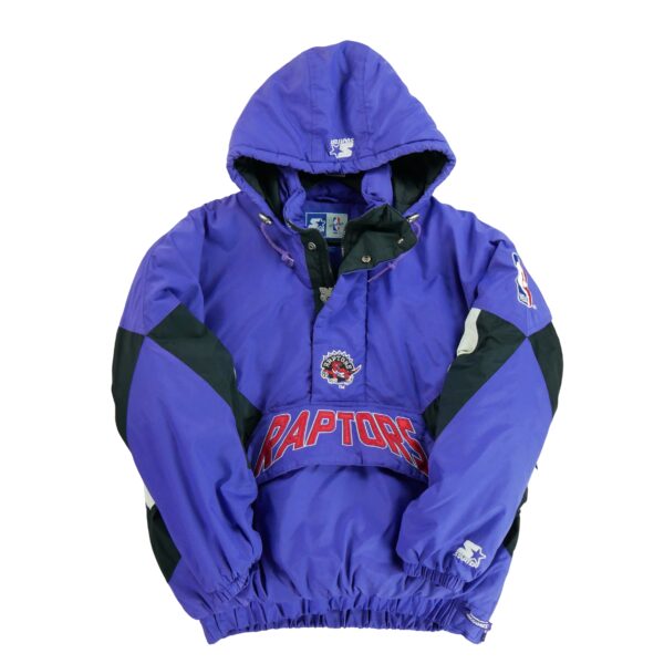 Blouson homme manches longues violet Starter Motif imprime Col Montant Equipe Toronto Raptors
