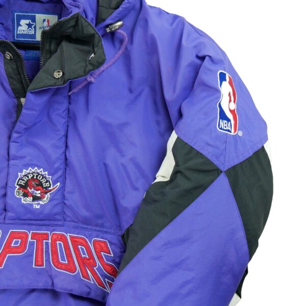 Blouson homme manches longues violet Starter Motif imprime Col Montant Equipe Toronto Raptors
