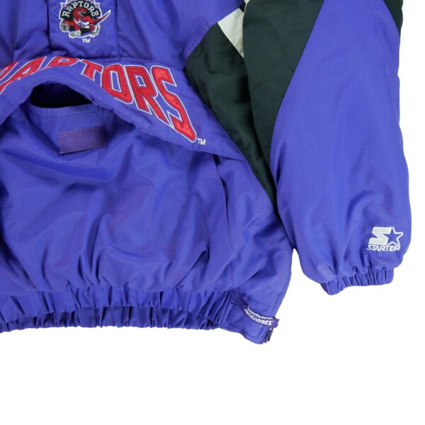Blouson homme manches longues violet Starter Motif imprime Col Montant Equipe Toronto Raptors