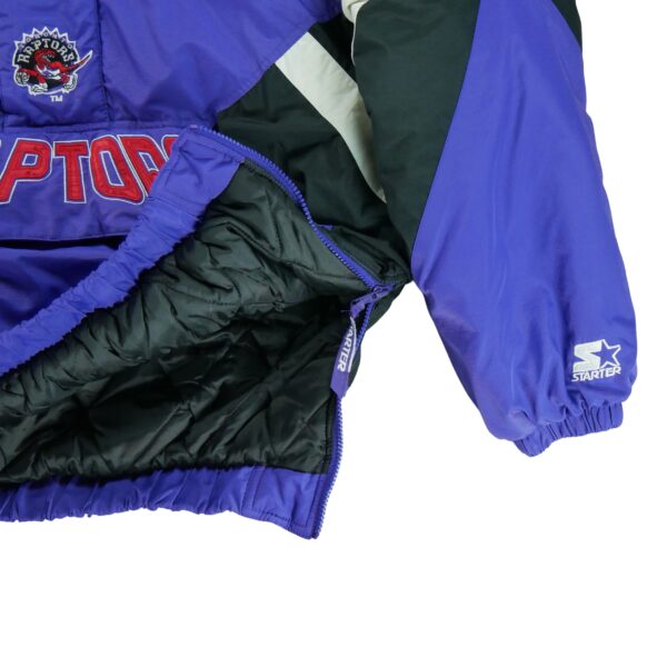 Blouson homme manches longues violet Starter Motif imprime Col Montant Equipe Toronto Raptors
