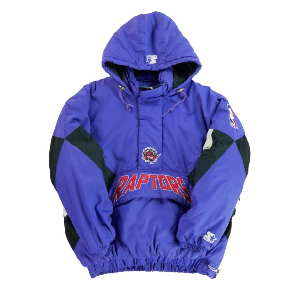Blouson homme manches longues violet Starter Motif imprime Col Montant Equipe Toronto Raptors