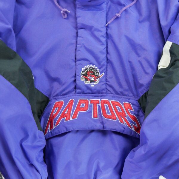 Blouson homme manches longues violet Starter Motif imprime Col Montant Equipe Toronto Raptors