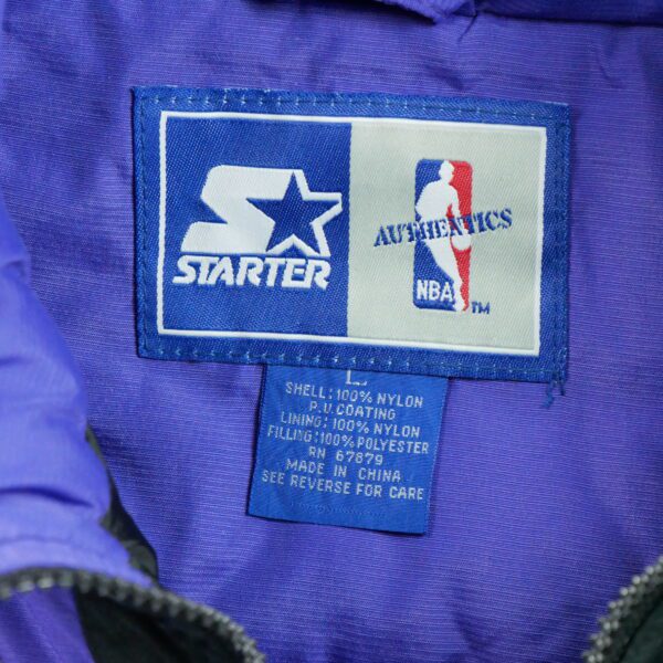 Blouson homme manches longues violet Starter Motif imprime Col Montant Equipe Toronto Raptors