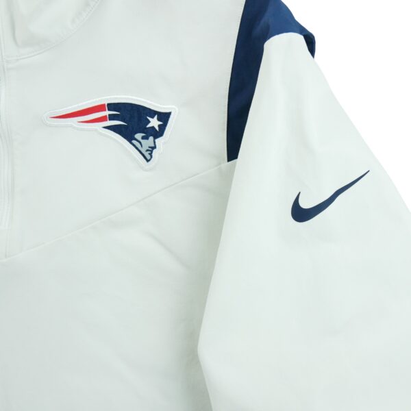 Coupe vent homme manches longues blanc Nike Col Montant Equipe New England Patriots