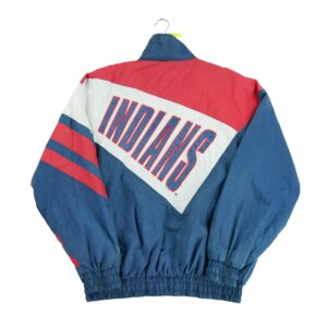 Coupe vent homme manches longues marine MLB Col Montant Equipe Cleveland Guardians