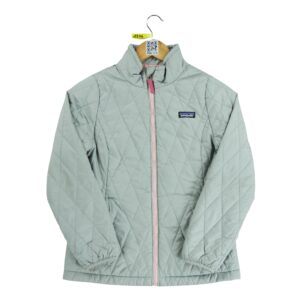 Doudoune enfant manches longues gris Patagonia Col Montant
