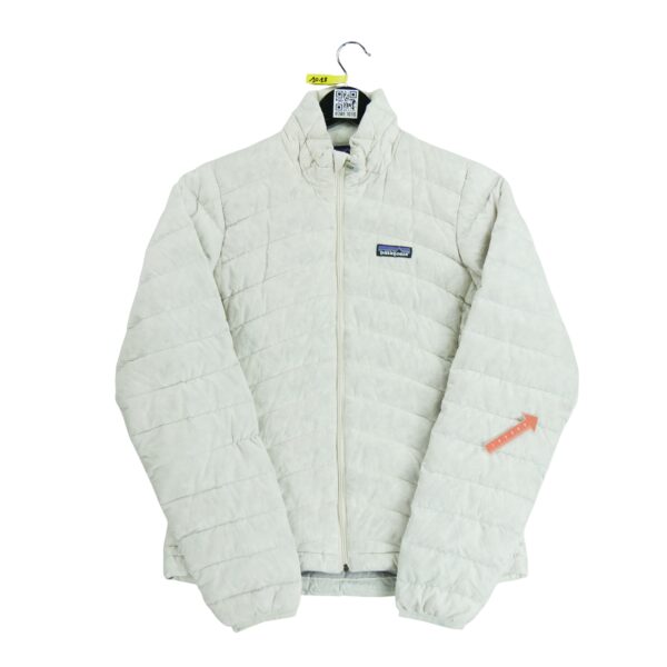 Doudoune femme manches longues beige Patagonia Col Montant