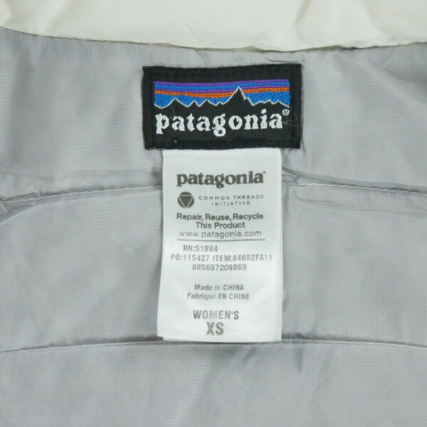 Doudoune femme manches longues beige Patagonia Col Montant