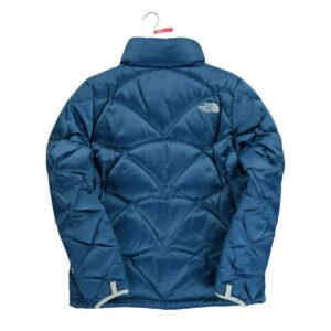 Doudoune femme manches longues bleu The North Face Col Montant