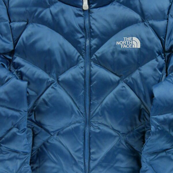 Doudoune femme manches longues bleu The North Face Col Montant