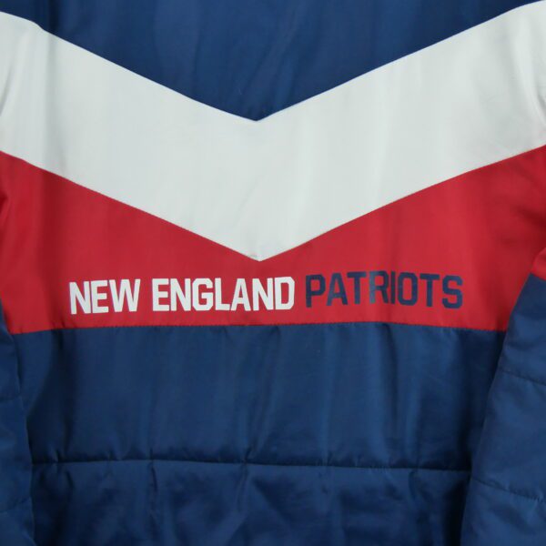 Doudoune femme manches longues marine NFL Col Montant Equipe New England Patriots QWE0044