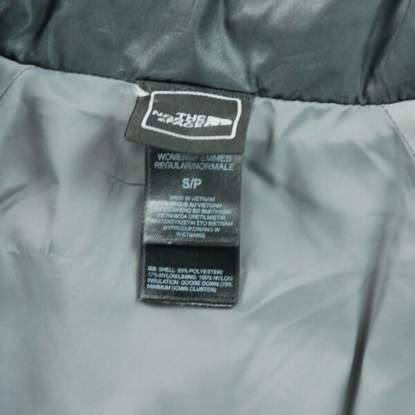 Doudoune femme manches longues noir The North Face 550 Col Montant QWE3840