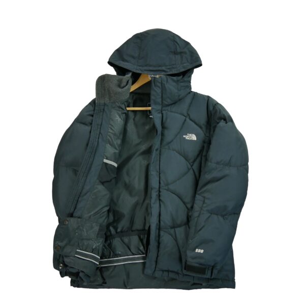 Doudoune femme manches longues noir The North Face 600 Col Montant QWE2001