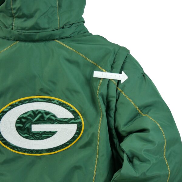 Doudoune femme manches longues vert Reebok Col Montant Equipe Green Bay Packers QWE1351