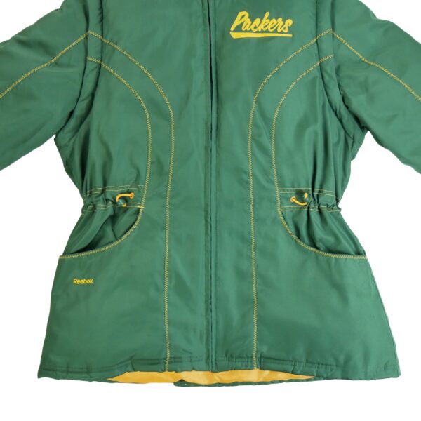 Doudoune femme manches longues vert Reebok Col Montant Equipe Green Bay Packers QWE1351