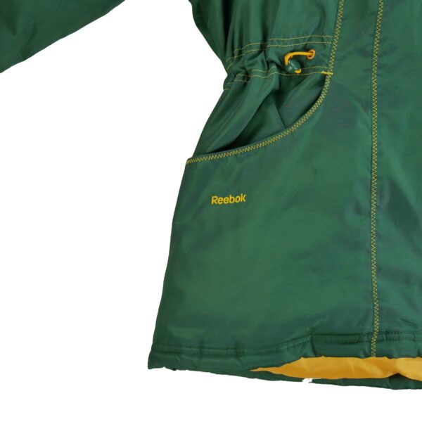 Doudoune femme manches longues vert Reebok Col Montant Equipe Green Bay Packers QWE1351