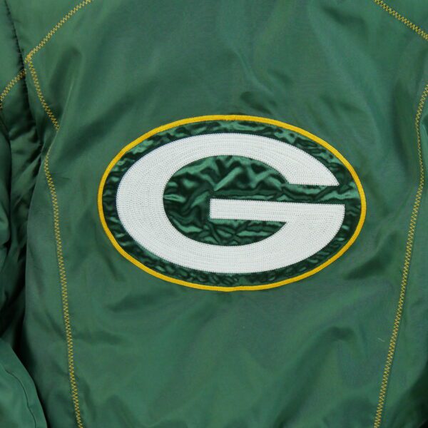 Doudoune femme manches longues vert Reebok Col Montant Equipe Green Bay Packers QWE1351