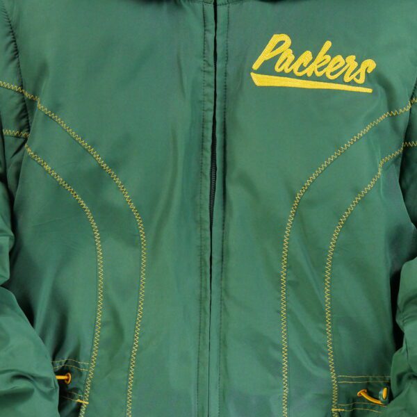 Doudoune femme manches longues vert Reebok Col Montant Equipe Green Bay Packers QWE1351