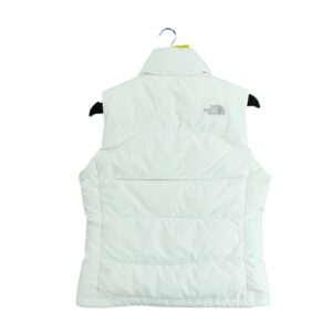 Doudoune femme sans manches blanc The North Face Col Montant QWE1333
